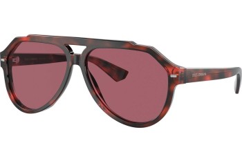 Okulary przeciwsłoneczne Dolce & Gabbana DG4452F 335869 Pilotki (Aviator) Havana