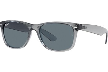 Ochelari de soare Ray-Ban New Wayfarer RB2132F 64503R Polarized Pătrați Gri