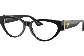 Okulary korekcyjne Versace VE3366 GB1 Kocie oczy Czarne