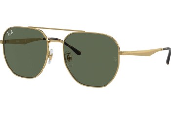 Okulary przeciwsłoneczne Ray-Ban RB3724D 001/71 Prostokątne Złote