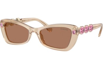 Ochelari de soare Swarovski SK6033 106673 Cat Eye Bej