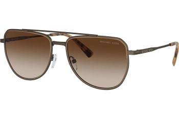 Слънчеви очила Michael Kors MK1155 100113 Пилотни Кафява