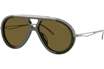 Слънчеви очила Emporio Armani EA4242U 621473 Пилотни Зелена