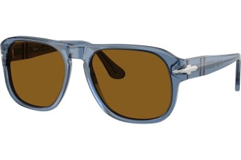 Okulary przeciwsłoneczne Persol Jean PO3310S 121833 Kwadratowe Niebieskie