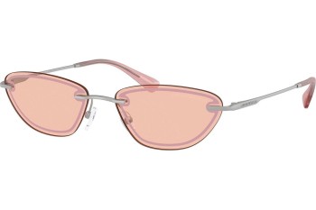 Solbriller Emporio Armani EA2158 3045/5 Cat Eye Sølv