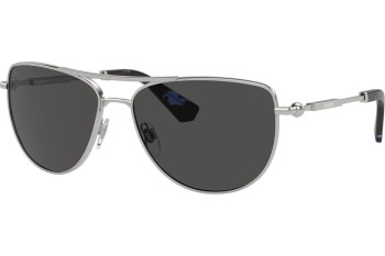 Okulary przeciwsłoneczne Burberry BE3149 100587 Pilotki (Aviator) Srebrne Okulary przeciwsłoneczne Burberry BE3149 100587 Pilotki (Aviator) Srebrne