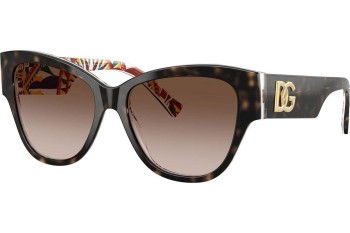 Okulary przeciwsłoneczne Dolce & Gabbana DG4449 321713 Kocie oczy Havana