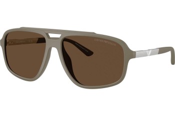 Okulary przeciwsłoneczne Emporio Armani EA4236U 543773 Kwadratowe Beżowe