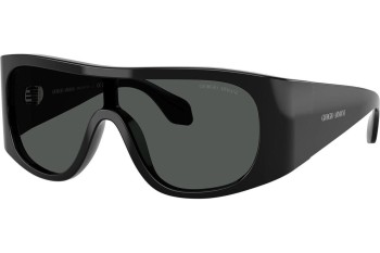 Okulary przeciwsłoneczne Giorgio Armani AR8222U 500187 Pojedyncze | Shield Czarne Okulary przeciwsłoneczne Giorgio Armani AR8222U 500187 Pojedyncze | Shield Czarne