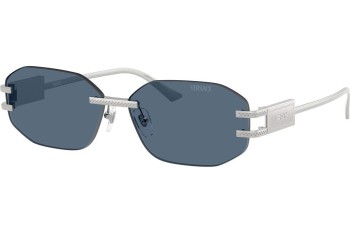 Sunglasses Versace VE2274 100080 Polarized Prostokątne Srebrne