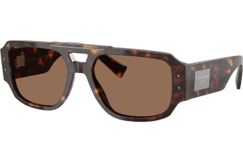 Okulary przeciwsłoneczne Dolce & Gabbana DG4482F 502/73 Kwadratowe Havana