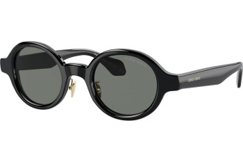 Okulary przeciwsłoneczne Giorgio Armani AR8205 6060/1 Okrągłe Czarne