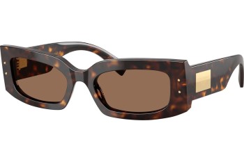 Okulary przeciwsłoneczne Dolce & Gabbana DG4479F 502/73 Prostokątne Havana