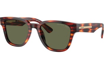 Zonnebril Prada PRA04S 13O03R Polarized Rechthoekige Havana