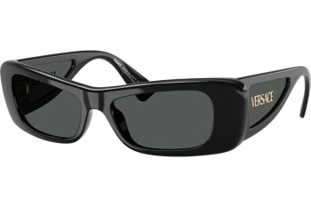 Ochelari de soare Versace VE4481 GB1/87 Dreptunghiulari Negri