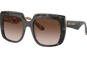 Okulary przeciwsłoneczne Dolce & Gabbana DG4414 321713 Kwadratowe Havana