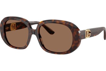 Okulary przeciwsłoneczne Dolce & Gabbana DG4476 502/73 Kocie oczy Havana