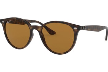 Solbriller Ray-Ban RB4305F 710/83 Polarized Cat Eye Havana