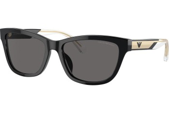 Okulary przeciwsłoneczne Emporio Armani EA4227U 501787 Polarized Kocie oczy Czarne