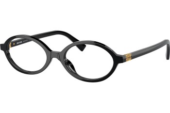 Okulary korekcyjne Miu Miu MU01XV 1AB1O1 Owalne Czarne Okulary korekcyjne Miu Miu MU01XV 1AB1O1 Owalne Czarne
