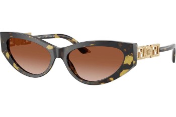 Okulary przeciwsłoneczne Versace VE4470B 547013 Kocie oczy Havana