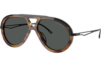 Слънчеви очила Emporio Armani EA4242U 621287 Пилотни Кафява