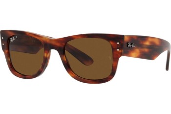 Okulary przeciwsłoneczne Ray-Ban RB0840SF 954/57 Polarized Kwadratowe Havana