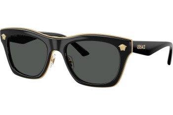 Ochelari de soare Versace VE2272 GB1/87 Pătrați Negri