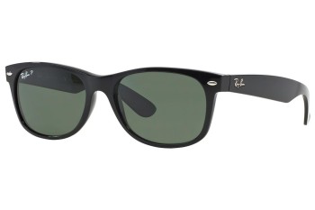 Solbriller Ray-Ban New Wayfarer Classic RB2132 901/58 Polarized Firkantet Sort