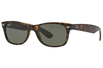 Okulary przeciwsłoneczne Ray-Ban New Wayfarer Classic RB2132 902/58 Polarized Kwadratowe Havana