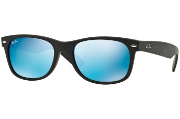 Okulary przeciwsłoneczne Ray-Ban New Wayfarer Flash RB2132 622/17 Kwadratowe Czarne