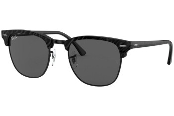 Ochelari de soare Ray-Ban Clubmaster RB3016 1305B1 Browline Negri