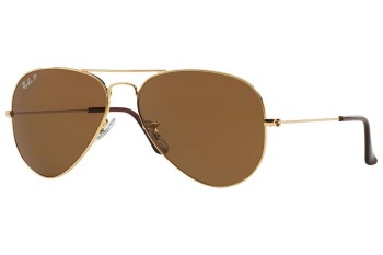 Okulary przeciwsłoneczne Ray-Ban Aviator Classic RB3025 001/57 Polarized Pilotki (Aviator) Złote