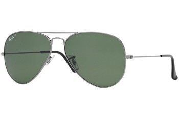 Okulary przeciwsłoneczne Ray-Ban Aviator Classic RB3025 004/58 Polarized Pilotki (Aviator) Srebrne