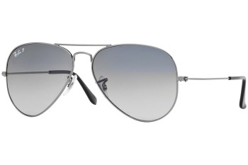 Okulary przeciwsłoneczne Ray-Ban Aviator Gradient RB3025 004/78 Polarized Pilotki (Aviator) Srebrne