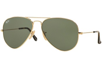 Okulary przeciwsłoneczne Ray-Ban Aviator RB3025 181 Pilotki (Aviator) Złote