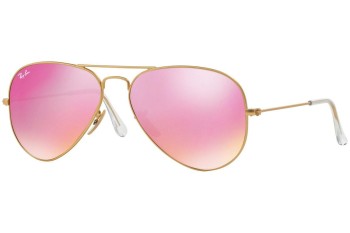 Okulary przeciwsłoneczne Ray-Ban Aviator Flash Lenses RB3025 112/4T Pilotki (Aviator) Złote