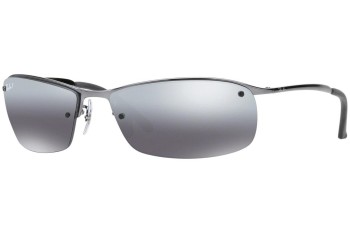 Okulary przeciwsłoneczne Ray-Ban RB3183 004/82 Polarized Prostokątne Srebrne