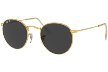 Solbriller Ray-Ban Round Metal RB3447 919648 Polarized Rund Guld