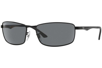 Okulary przeciwsłoneczne Ray-Ban RB3498 006/81 Polarized Prostokątne Czarne