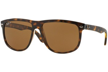 Okulary przeciwsłoneczne Ray-Ban Boyfriend RB4147 710/57 Polarized Kwadratowe Havana