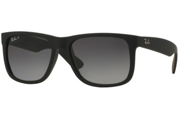 Solbriller Ray-Ban Justin Classic RB4165 622/T3 Polarized Firkantet Sort