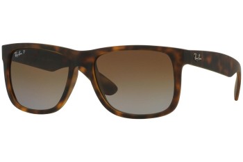 Okulary przeciwsłoneczne Ray-Ban Justin Classic Havana Collection RB4165 865/T5 Polarized Kwadratowe Havana