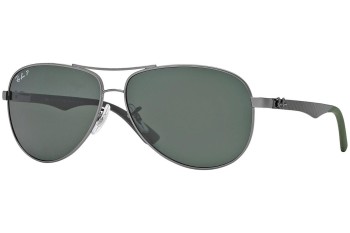 Слънчеви очила Ray-Ban Carbon Fibre RB8313 004/N5 Polarized Пилотни Сребърна