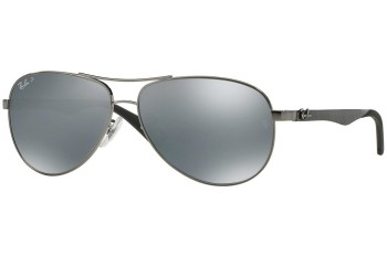 Слънчеви очила Ray-Ban Carbon Fibre RB8313 004/K6 Polarized Пилотни Сива