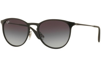 Okulary przeciwsłoneczne Ray-Ban Erika Metal RB3539 002/8G Okrągłe Czarne