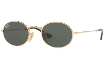 Слънчеви очила Ray-Ban Oval Flat Lenses RB3547N 001 Tiny Златна