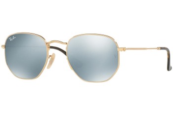 Solbriller Ray-Ban Hexagonal Flat Lenses RB3548N 001/30 Rund Guld