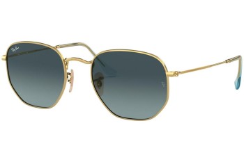 Слънчеви очила Ray-Ban Hexagonal Flat Lenses RB3548N 91233M Заоблени Златна