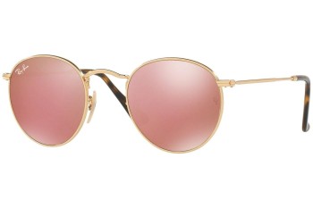 Слънчеви очила Ray-Ban Round Flat Lenses RB3447N 001/Z2 Заоблени Златна